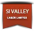 Distintivo de cinta roja con texto Si Valley and Local Lawyers